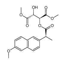 dimethyl (2R,3S)-2-hydroxy-3-(((S)-2-(6-methoxynaphthalen-2-yl)propanoyl)oxy)succinate Structure