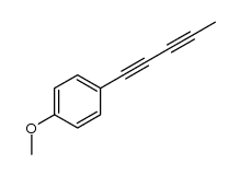 1-methoxy-4-(penta-1,3-diyn-1-yl)benzene Structure