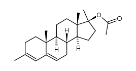 17β-Acetoxy-3,17α-dimethyl-androstadien-(3,5)结构式