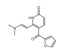 6-(2-(dimethylamino)vinyl)-5-(furan-2-carbonyl)pyridin-2(1H)-one Structure