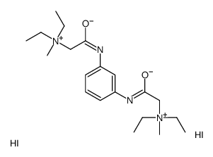 [2-[3-[[2-[diethyl(methyl)azaniumyl]acetyl]amino]anilino]-2-oxoethyl]-diethyl-methylazanium,diiodide结构式