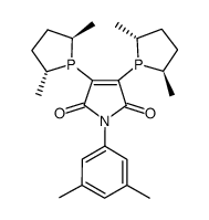 2,3-双[(2R,5R)-2,5-二甲基磷]-N-(3,5-二甲苯基)马来酰亚胺结构式