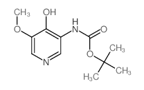 4-羟基-5-甲氧基吡啶-3-氨基甲酸叔丁酯图片