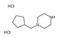 1-(CYCLOPENTYLMETHYL)PIPERAZINE DIHYDROCHLORIDE Structure