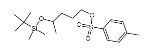 (RS)-4-t-Butyldimethylsilyloxy-1-tosyloxypentane结构式