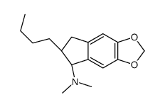 (6S,7S)-6-butyl-N,N-dimethyl-6,7-dihydro-5H-cyclopenta[f][1,3]benzodioxol-7-amine Structure