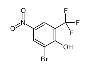 2-bromo-4-nitro-6-(trifluoromethyl)phenol结构式
