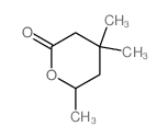 2H-Pyran-2-one,tetrahydro-4,4,6-trimethyl- Structure