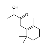 3-hydroxy-1-(2,6,6-trimethylcyclohexen-1-yl)butan-2-one结构式