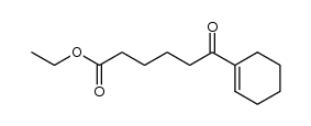 6-cyclohex-1-enyl-6-oxo-hexanoic acid ethyl ester结构式