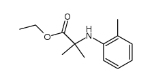 α-o-toluidino-isobutyric acid ethyl ester Structure