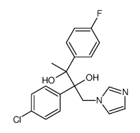 (2R,3S)-2-(4-chlorophenyl)-3-(4-fluorophenyl)-1-imidazol-1-ylbutane-2,3-diol结构式