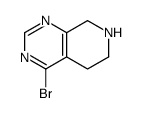 4-bromo-5,6,7,8-tetrahydropyrido[3,4-d]pyrimidine结构式