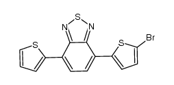 4-(5-bromo-thiophen-2-yl)-7-(thiophen-2-yl)benzo[c][1,2,5]thiadiazole structure