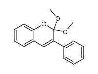 2,2-dimethoxy-3-phenyl-2H-chromene结构式