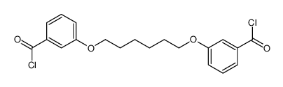 3-[6-(3-carbonochloridoylphenoxy)hexoxy]benzoyl chloride结构式