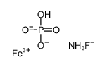 azanium,iron(3+),fluoride,phosphate Structure