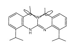 N,N''-bis(2,6-diisopropylphenyl)-N',N'-dicyclohexylguanidine Structure