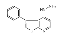 4-HYDRAZINO-5-PHENYLTHIENO[2,3-D]PYRIMIDINE Structure