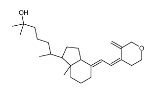 (6R)-6-[(1R,3aS,4E,7aR)-7a-methyl-4-[(2Z)-2-(3-methylideneoxan-4-ylidene)ethylidene]-2,3,3a,5,6,7-hexahydro-1H-inden-1-yl]-2-methylheptan-2-ol结构式