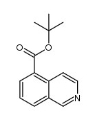 isoquinoline-5-carboxylic acid t-butyl ester结构式