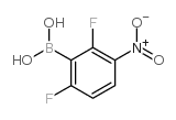 2,6-二氟-3-硝基苯硼酸结构式