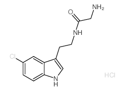 2-Amino-N-[2-(5-chloro-1H-indol-3-yl)ethyl]-acetamide hydrochloride [Stabilized with 15% dioxane] Structure