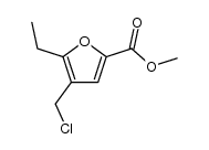 methyl 4-chloromethyl-5-ethylfuran-2-carboxylate结构式