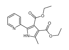 diethyl 2-methyl-5-pyridin-2-yl-1H-pyrrole-3,4-dicarboxylate结构式