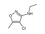 3-Isoxazolamine,4-chloro-N-ethyl-5-methyl-(9CI)结构式
