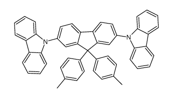 2,7-双(咔唑-9-基)-9,9-二甲苯基芴结构式