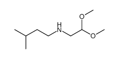 N-(2,2-dimethoxyethyl)-3-methylbutan-1-amine结构式