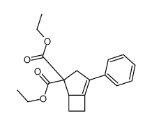 diethyl 4-phenylbicyclo[3.2.0]hept-4-ene-2,2-dicarboxylate结构式