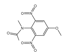 N-methyl-4'-methoxy-2',6'-dinitroacetanilide Structure