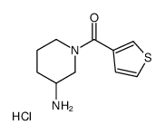 (3-氨基-1-哌啶基)-3-噻吩基甲酮盐酸盐结构式