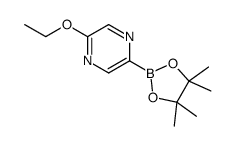 2-乙氧基-5-(4,4,5,5-四甲基-1,3,2-二噁硼烷-2-基)吡嗪结构式