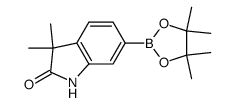 3,3-dimethyl-6-(4,4,5,5-tetramethyl-1,3,2-dioxaborolan-2-yl)indolin-2-one Structure