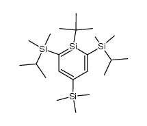 1-tert-Butyl-2,6-bis(isopropyldimethylsilyl)-4-(trimethylsilyl)-1-silabenzol Structure