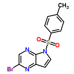 2-Bromo-5-tosyl-5H-pyrrolo[2,3-b]pyrazine structure