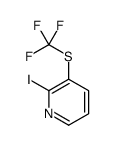 2-Iodo-3-[(trifluoromethyl)sulfanyl]pyridine结构式