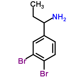 1-(3,4-Dibromophenyl)-1-propanamine Structure