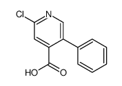 2-Chloro-5-phenylisonicotinic acid structure