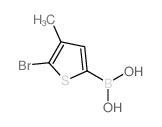 (5-Bromo-4-methylthiophen-2-yl)boronic acid structure