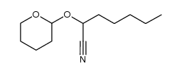 2-((tetrahydro-2H-pyran-2-yl)oxy)heptanenitrile Structure