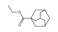 ethyl 1-adamantanecarbothionate Structure