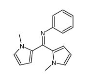 N-[bis(1-methylpyrrol-2-yl)methylene]aniline Structure