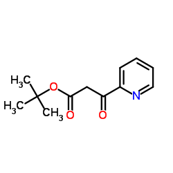 t-butyl 3-oxo-3-(2-pyridyl)propanoate结构式