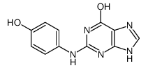 2-(4-hydroxyanilino)-3,7-dihydropurin-6-one结构式