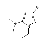 3-bromo-1-ethyl-N,N-dimethyl-1H-1,2,4-triazol-5-amine(SALTDATA: 1.5HCl) Structure