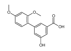 3-(2,4-dimethoxyphenyl)-5-hydroxybenzoic acid Structure